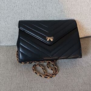 Jay Herbert New York black quilted leather shoulders bag